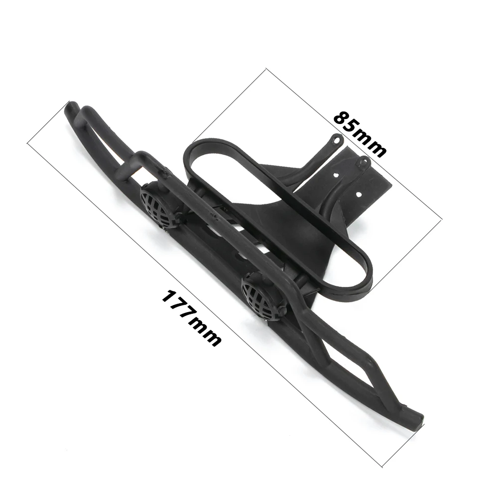 Pare-chocs avant WLtoys 124018 en nylon, montré en gros plan sur fond blanc