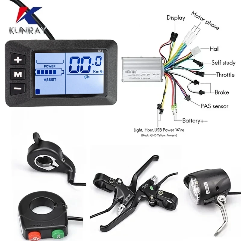 Kit Controller Scooter Elettrico 48V 1000W Con Display LCD Per G2Pro