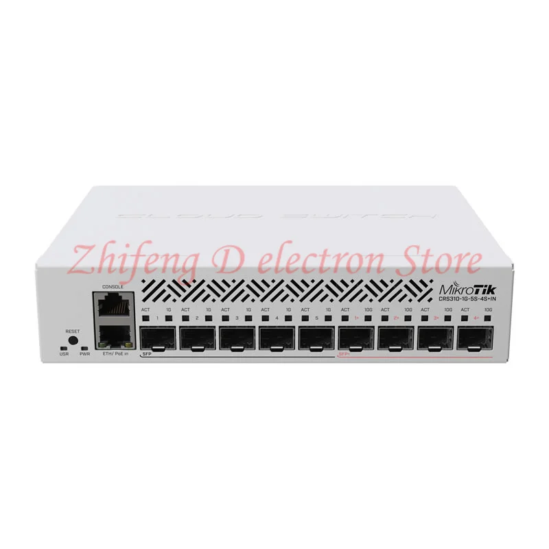 

Оригинальный MikroTik CRS310-1G-5S-4S +, интеллектуальное трехслойное управление сетью, 10-портовый коммутатор облачной маршрутизации 10G