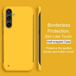 Luxury Borderless Candy Color Hard PC Ultra - Thin Matte Phone Case for S26 Ultra (Yellow)
