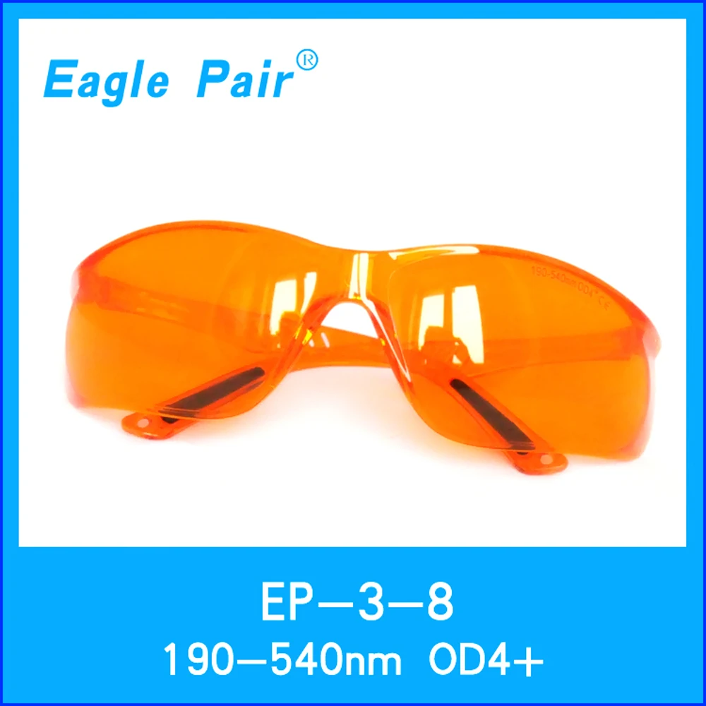 

Eagle Pair EP-3-8190-540nm OD5+ Broad Spectrum Continuous Absorption Laser Safety Goggles