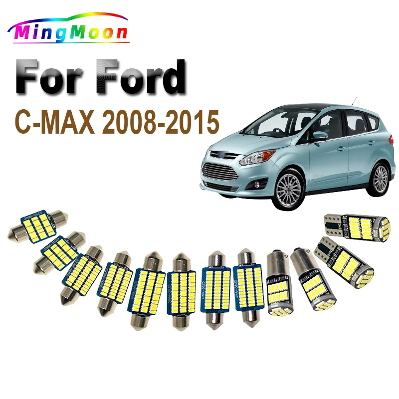 Lampadina A Led Per Auto Kit Luce Mappa Tetto Interno Per Ford C-Max C Max Cmax 2008 2009 2010 2011 2012 2013 2015 Lampada Parasole A Cupola Tronco