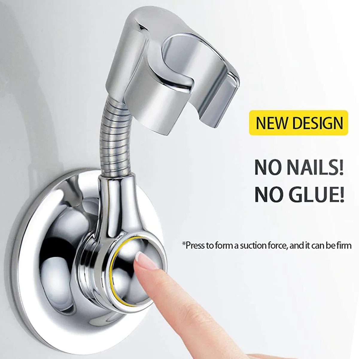 

Vacuum Suction Cup Type Shower Head Adjustable Bracket Base Socket, Non Punching Adjustable Shower Seat