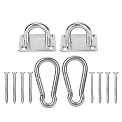 Stainless Steel Heavy Duty Ceiling and Wall Mount Hook Set (2PCS)