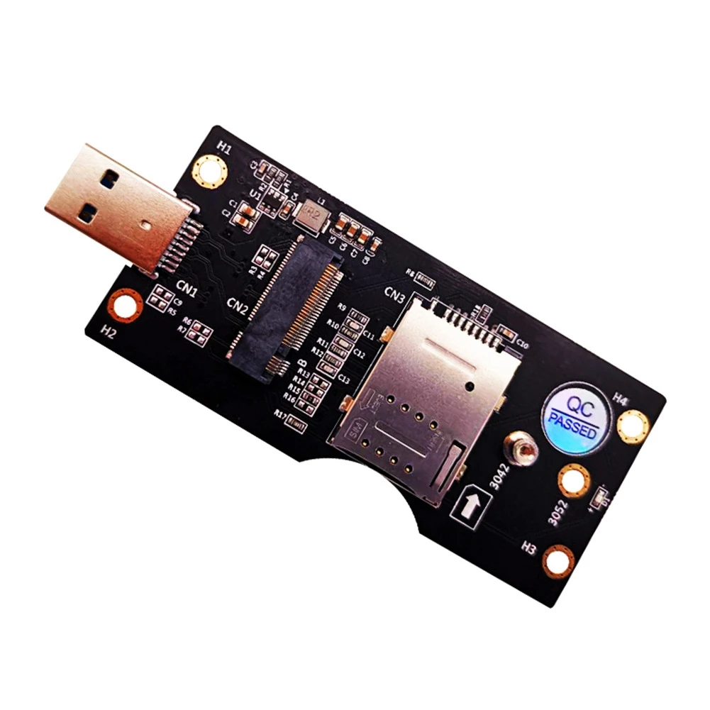 

NGFF M.2 Key B to USB 3.0 Adapter Expansion Card with SIM 8Pin Card Slot for WWAN/LTE 3G/4G/5G Module