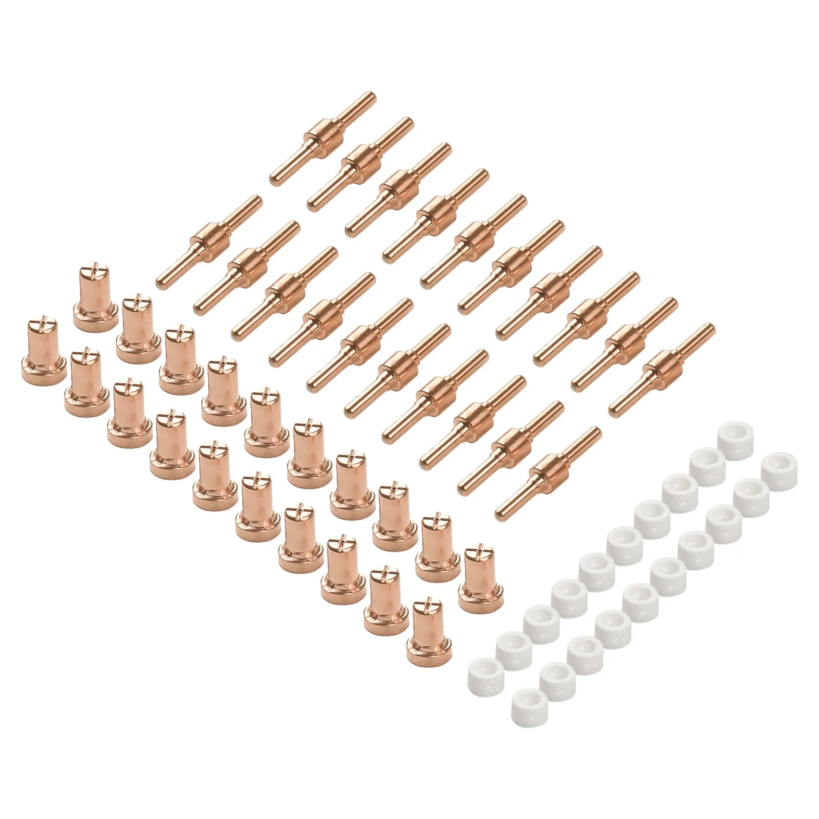 Durable Plasma Cutters LG-40 PT-31 Torch Plasma Copper Tips Mechanical Strength PT-31 Thermal Conductivity 60 Pcs pch 10 9 6006 9 6007c 9 6099 9 6003 thermal dynamics tips nozzle electrode shield cup csdjsm