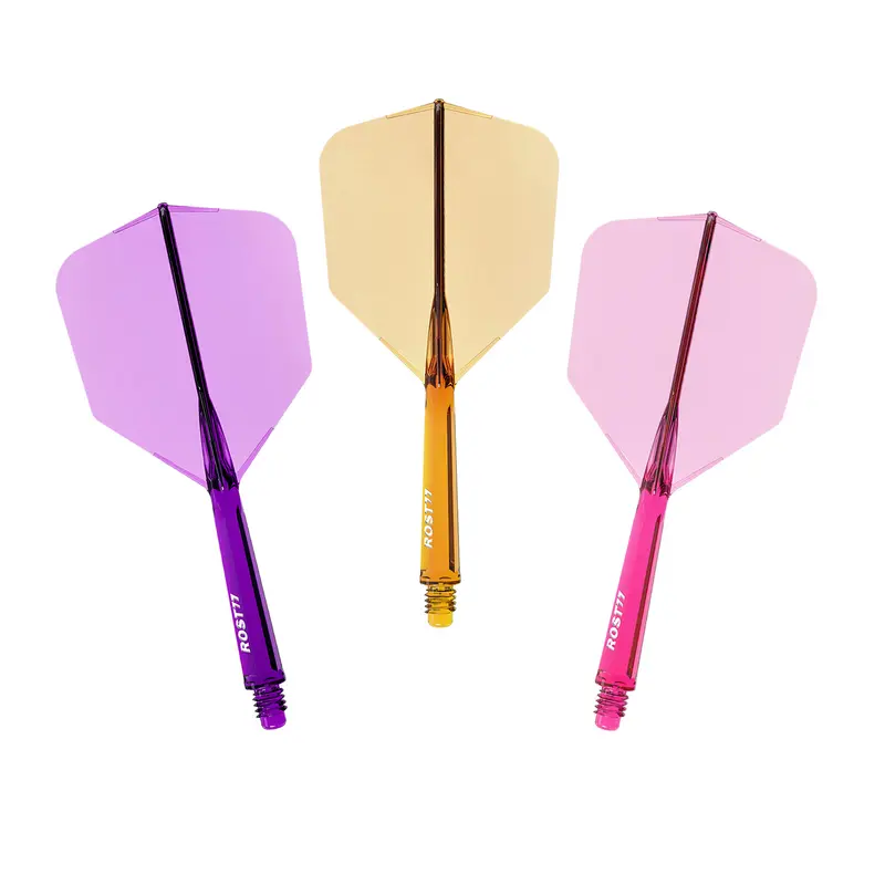 CUESOUL ROST 77 Integrated Dart Shaft and Flight,Big Wing Shape Set of 3 Pcs-Transparent Color - Image 9