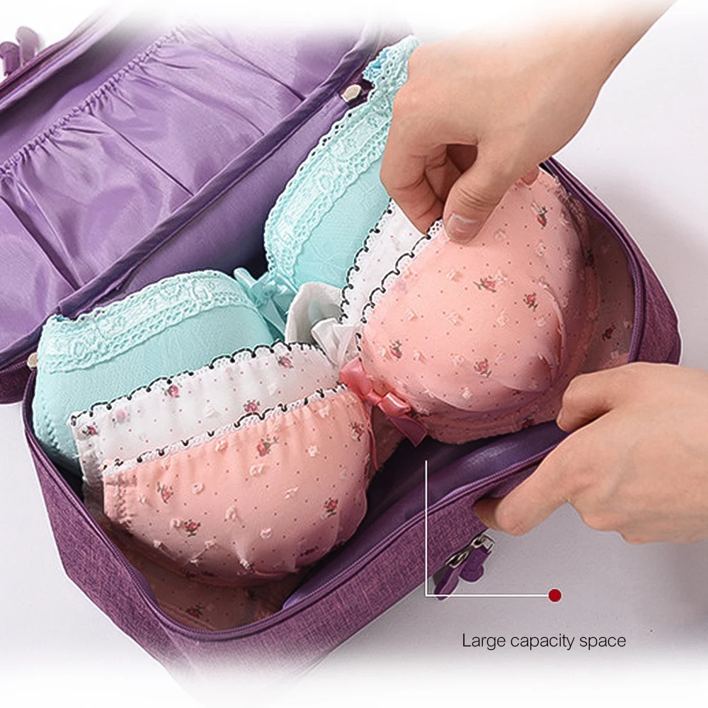 Portable Travel Shoes Bags Underwear Clothes Organizer Bra