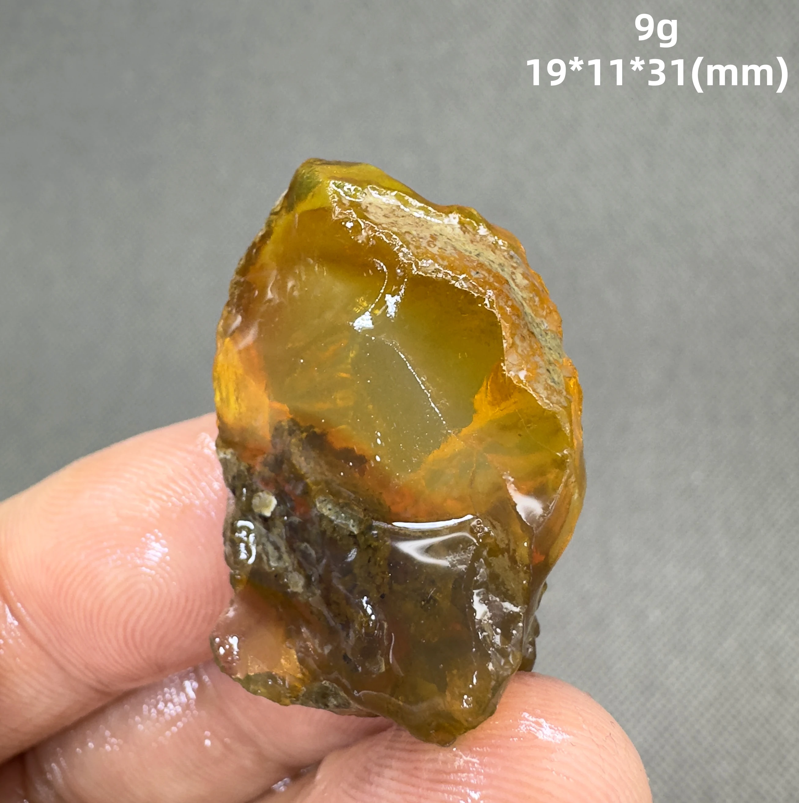 Natural rare color Ethiopia water Opal gem mineral specimen + healing quartz crystals and stones rock gemstone 6