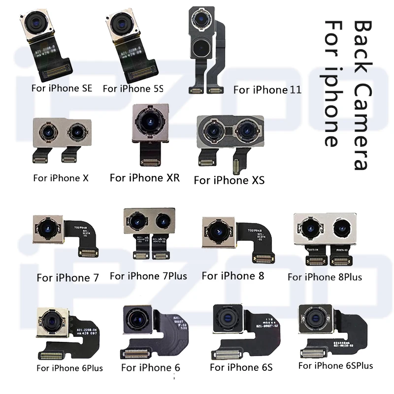 Cámara trasera para iphone, repuesto cable flexible para iphone 5S SE Plus 7 Plus 8Plus X XS XM 11Plus 11 pro XR| | - AliExpress