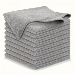Ultra Absorbent Microfiber Cleaning Towels - 5pcs (Grey)