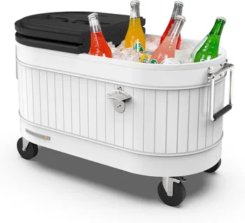120QT Rolling Ice Cooler 2