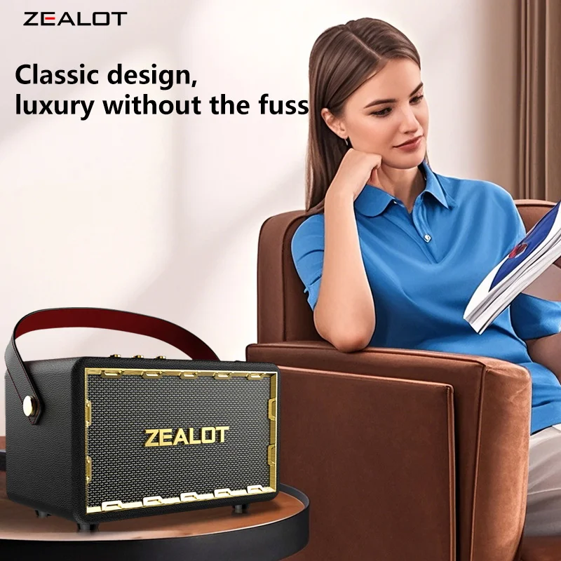 ZEALOT MT01 Portable 60W Wireless Speaker With 4 Subwoofers