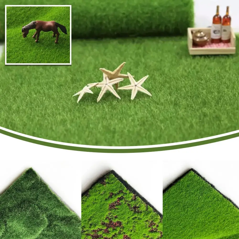 Description Picture 2 of itemCuttable Artificial Simulation Moss Turf Green Plant Grass Lawn Permanent Mini Landscape Bonsai DIY Decoration Simulation Grass