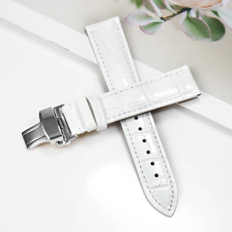 Genuine Cowhide Leather Watch Strap - Premium Universal Watchband for Women, Multiple Colors