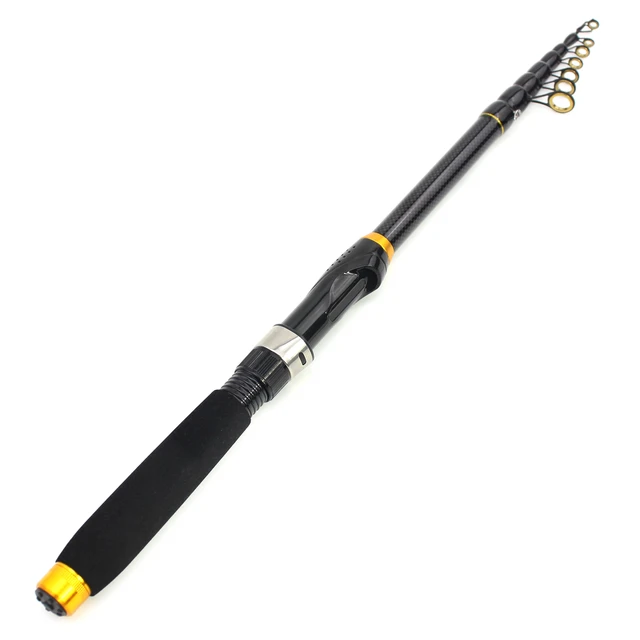 2.1m 2.4m 3.6m Carbon Fiber Fishing Rod Super Short Pocket