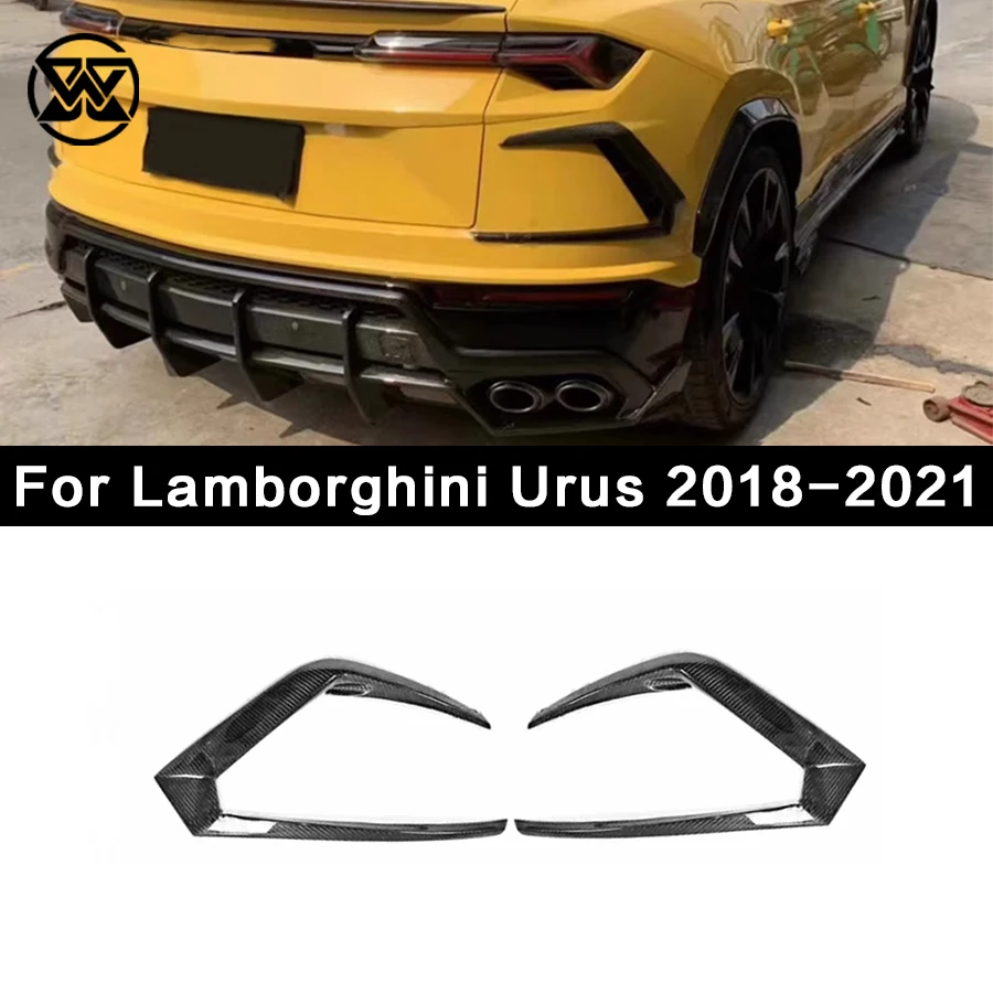 

Carbon Fiber Rear Bumper Spoiler Wind Knife Splitter For Lamborghini Urus 2018-2021 Car Spoiler Canards Wing