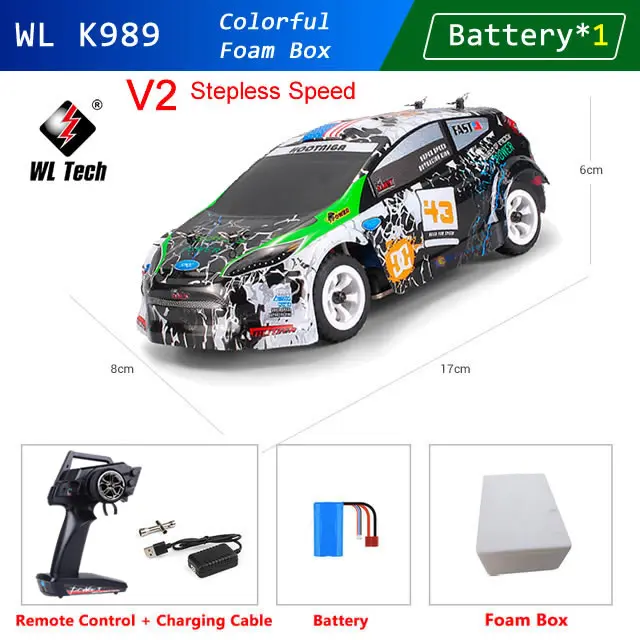 K989 WLtoys 1/28 4WD 2.4G Mini RC Racing Car High Speed Off