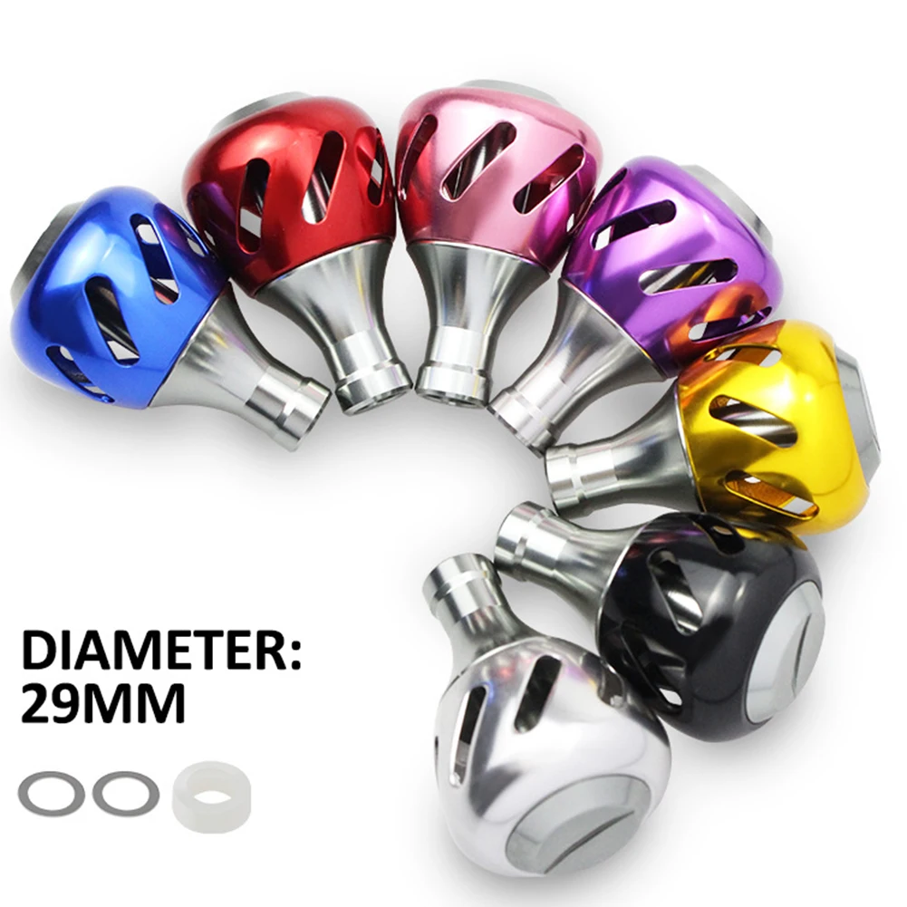 

Fishing Reel Handle Knobs Grip Pill Aluminum Alloy Reel Refit Accessories Red/Purple/Pink/Gold/Blue/Black/Silver Fishing Tools