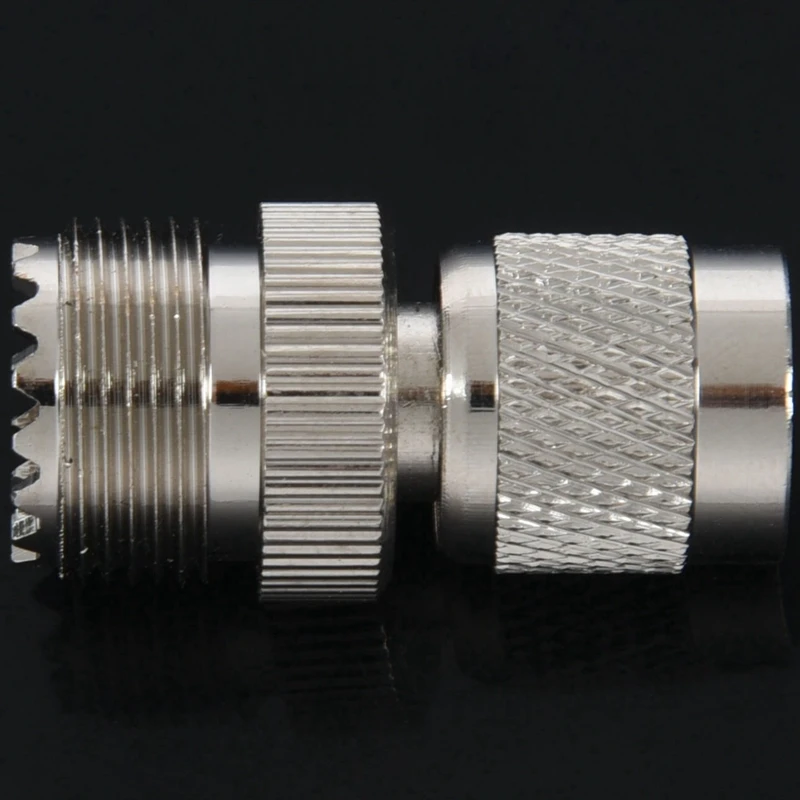 

4х TNC Male к PL259 UHF Female переходник, серебристый