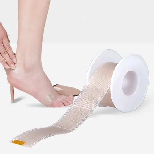 보이지 않는 내마모성 방지 힐 패치 스티커, 실리콘 젤 흉터 피부 석고, 찢을 수 있는 대용량 방수 테이프 붕대, 100cm/롤 2