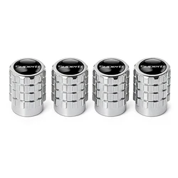Sleek Metal Car Wheel Tire Valve Cap Cover - Auto Decoration Accessory (Superb - Sliver)