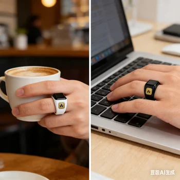 Waterproof Tasbih Counter Smart Rings Rechargeable Electronic Digital Counter For Prayer Multi Functional Counter Ring 1
