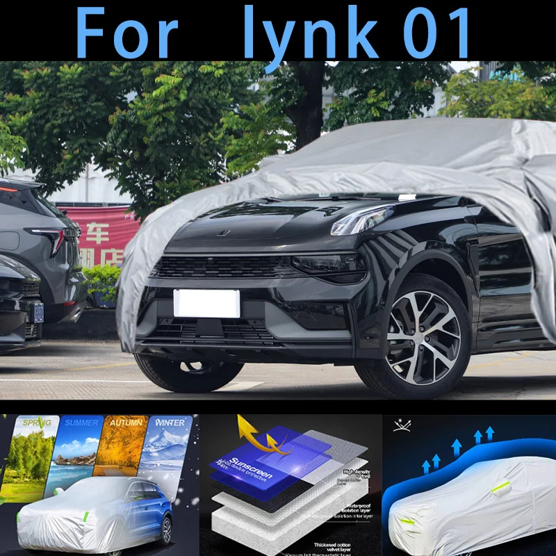 

For lynk 01 Car protective cover,sun protection,rain protection, UV protection,dust prevention auto paint protective