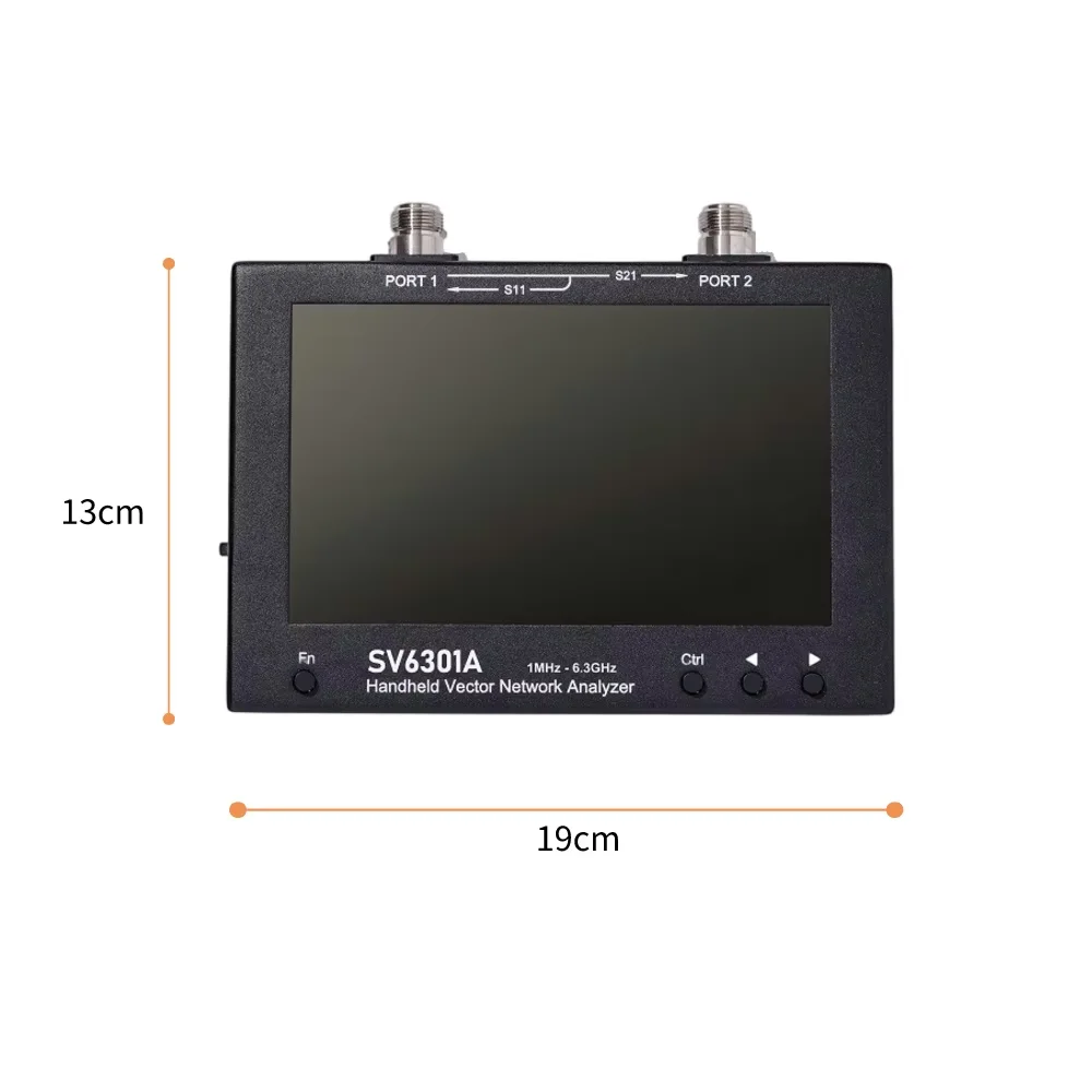 SV6301A vector network analyzer 1MHz-6.3GHz 7-inch touchscreen S-parameter measurement RF testing tool with high accuracy