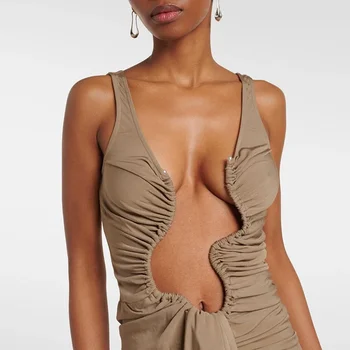 Vesper Ruched Cutout Maxi Dress