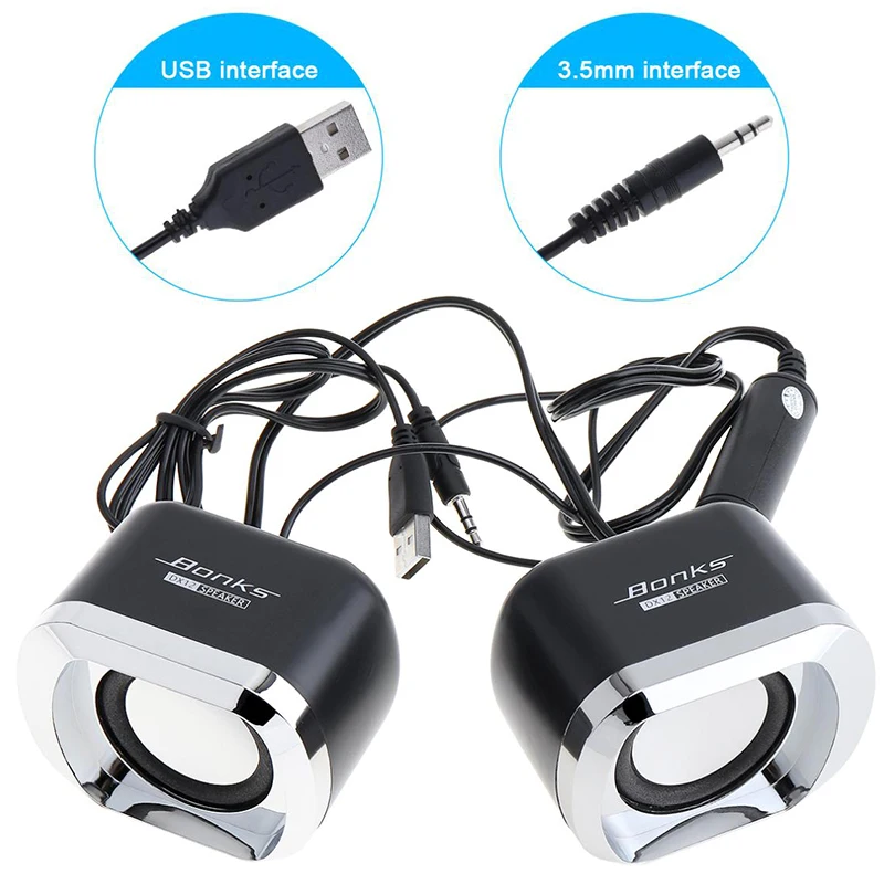 Portable Speaker Bonks High Power Full Range Stereo Subwoofer PC Speaker Portable Bass Music DJ USB Computer Speakers For Laptop Phone TV portable speaker,audio speakers