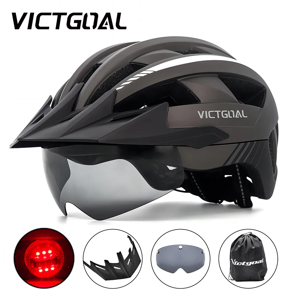 Casque De Vélo Adulte Avec Visière Amovible – Taille Réglable, Ventilation, Couleurs Assorties
