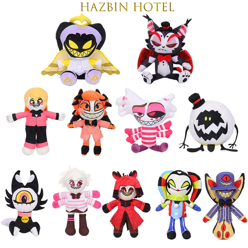 Zhongkaihua Federa Per Cuscino Hazbin Hotel 45x45 Cm – Peluche Con Charlie, Vaggie – Morbida E Stampata – Decorazione Per Divano E Letto - 2