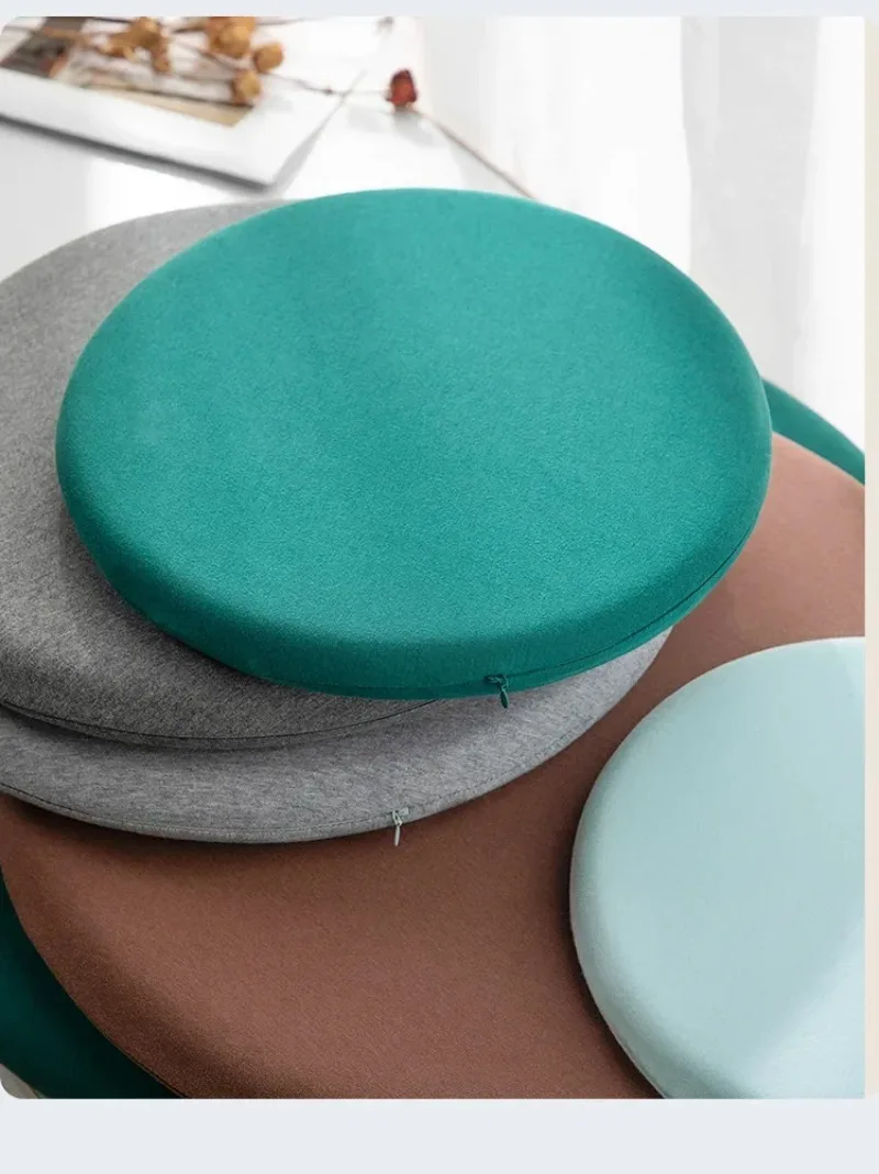Japanese-style Circular Memory Foam Cushion, Tatami Cushion, Knitted Cotton Cushion, Chair Cushion Office Chair Round Pillow 6