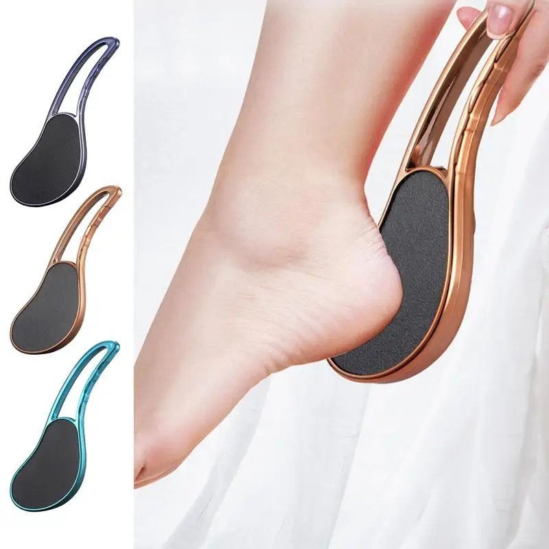 2 In-1 Nano Crystal Glass Foot File Heel Scraper & In Shower Foot Scrubber  Dead Skin Remover Pedicure Foot Buffer For Soft Feet - AliExpress