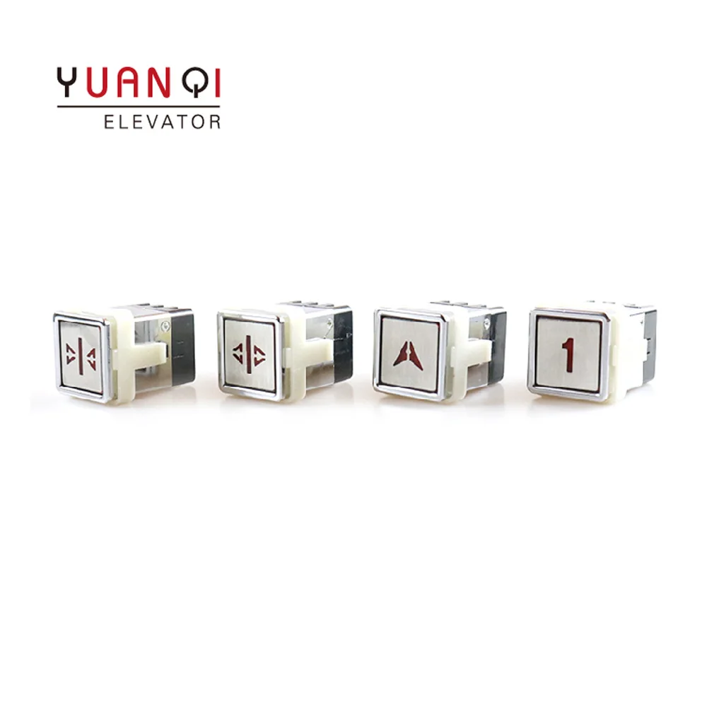 

Yuanqi Lift Spare Parts Cargo Sundries Elevator Square Button AK13 30*30 MM