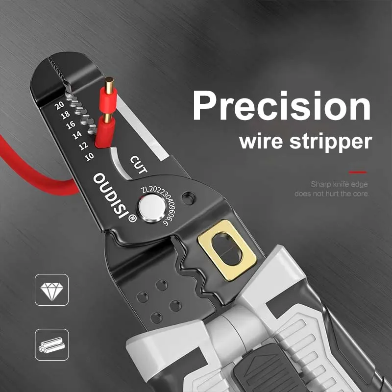 Wire stripper multifunction hand tool for electrical repair