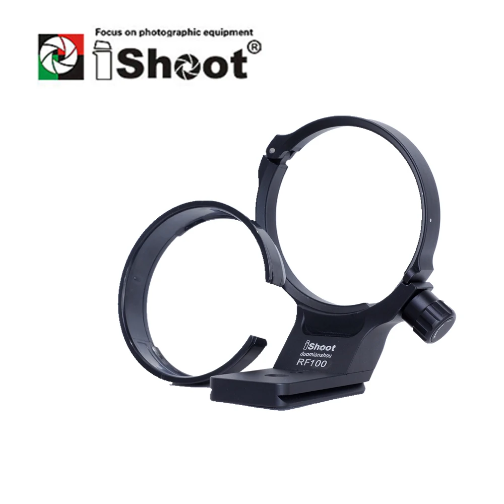 iShoot Lens Collar for Canon RF 100mm f/2.8L Macro IS USM Tripod Mount Ring  with Camera Ballhead Quick Release Plate IS-RF100