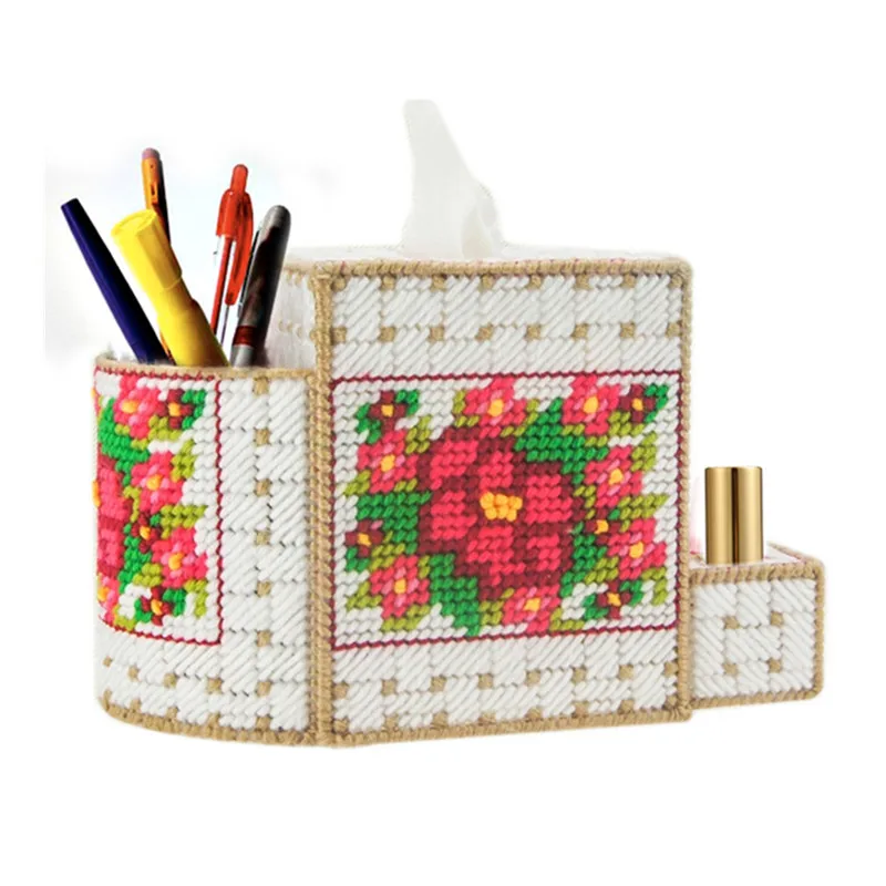 

Коробка для салфеток 12x18x14 см, Набор для вышивки «сделай сам», набор для рукоделия, вязание крючком, товары для рукоделия