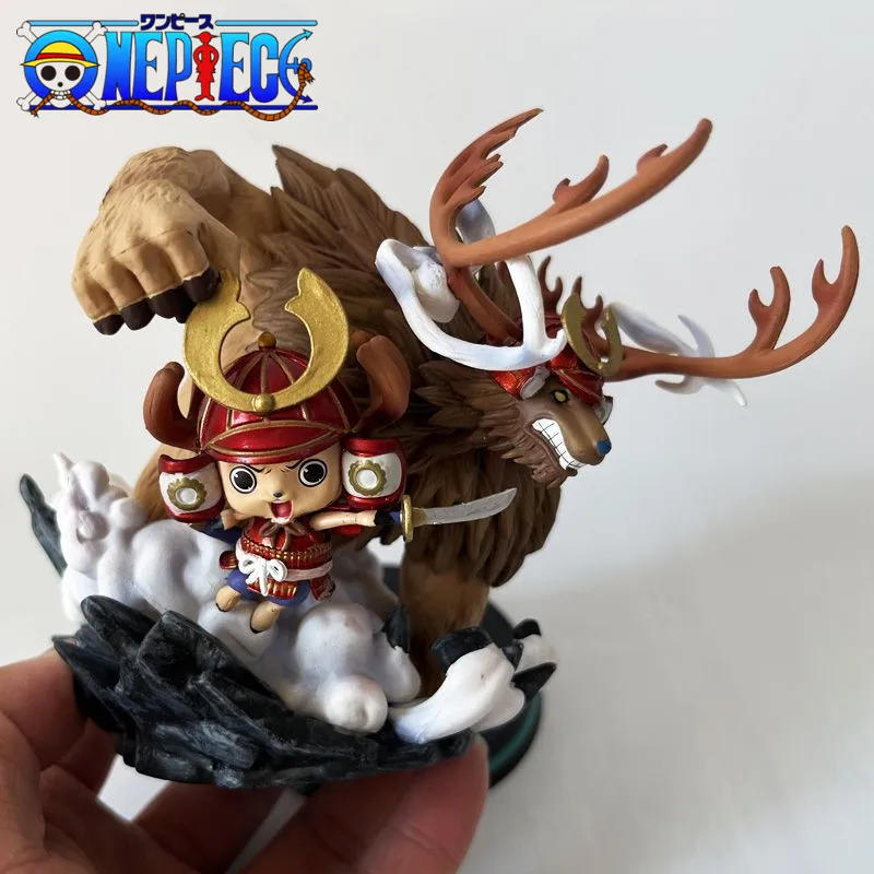 Figuras de Anime de One Piece Chopper de 14cm, estatua de Wano
