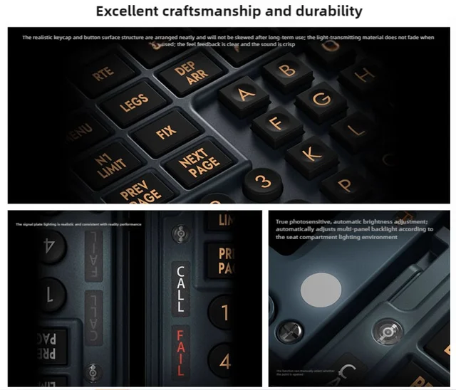 PC用ゲームコントローラー・コンバーター WINWING CDU PFP WINWING Flight Simulator CDU PMDG Zibo Civil Aviation