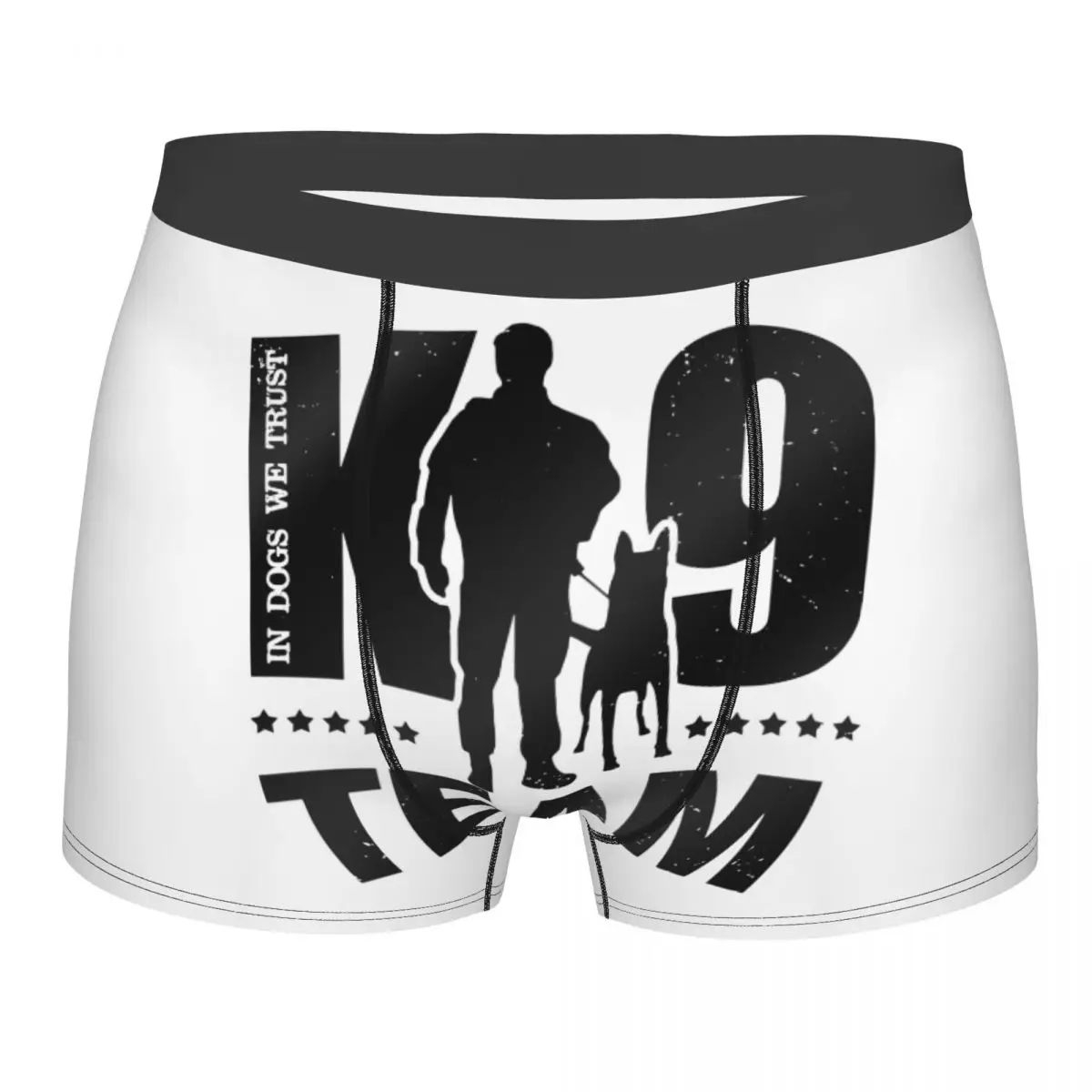 

Man Boxer Briefs Shorts Panties K9 Team K9 Unit Malinois Breathbale Underwear Belgian Dog Male Novelty S-XXL Underpants