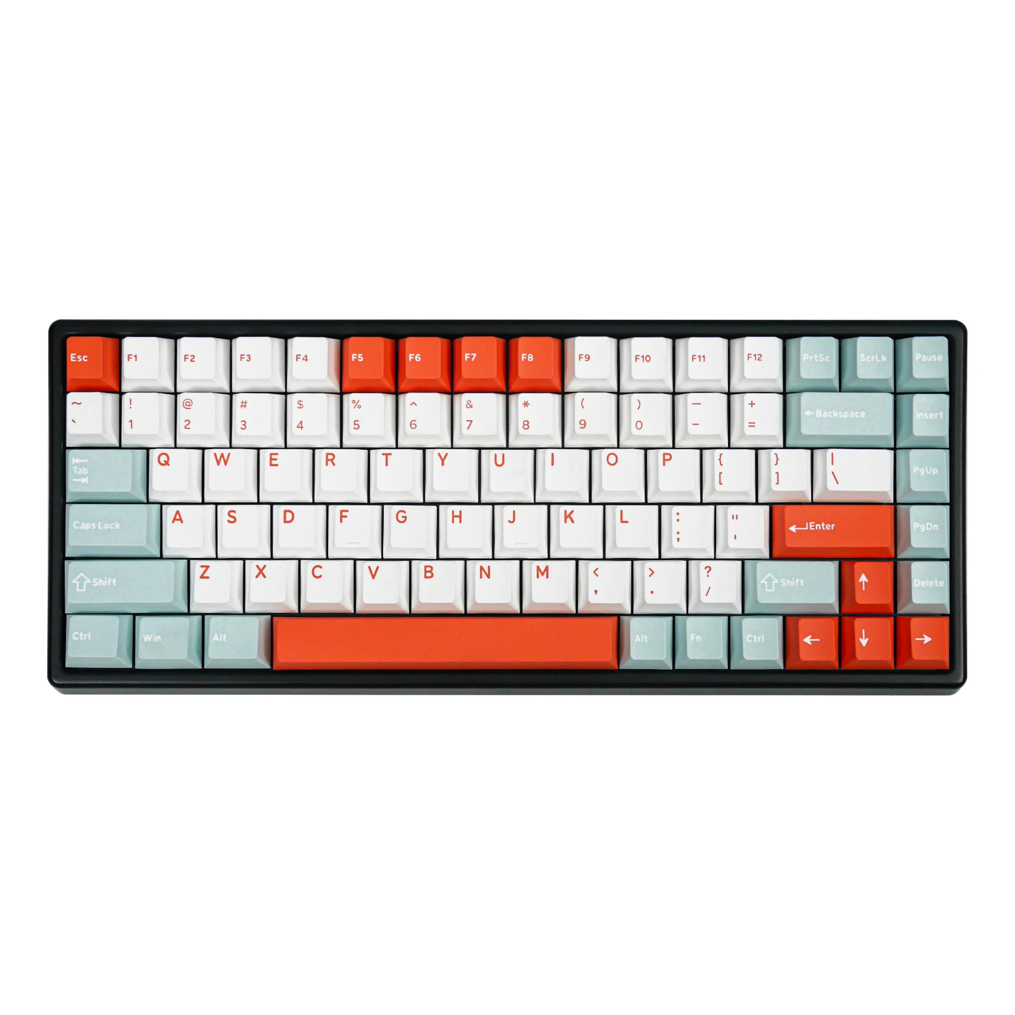 

GJ Salmon Keycap PBT Doubleshot cherry Profile for mx keyboard Ghost Judges 60 65 87 104 bm60 bm65 xd64 bm68 cstc75 mk870 vn96