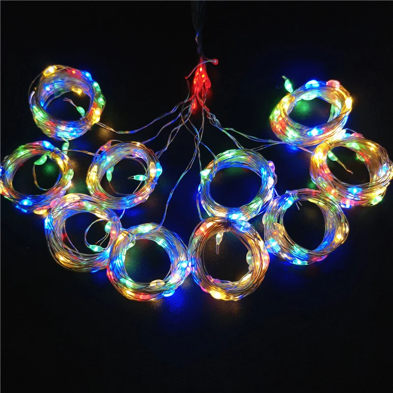 thumbnail image 1 of USB Plug Christmas Curtain LED String Lights Christmas Tree Decor 2025 New Year Decor Lights Decor for Home Bedroom Garland Lamp, 1 of 5