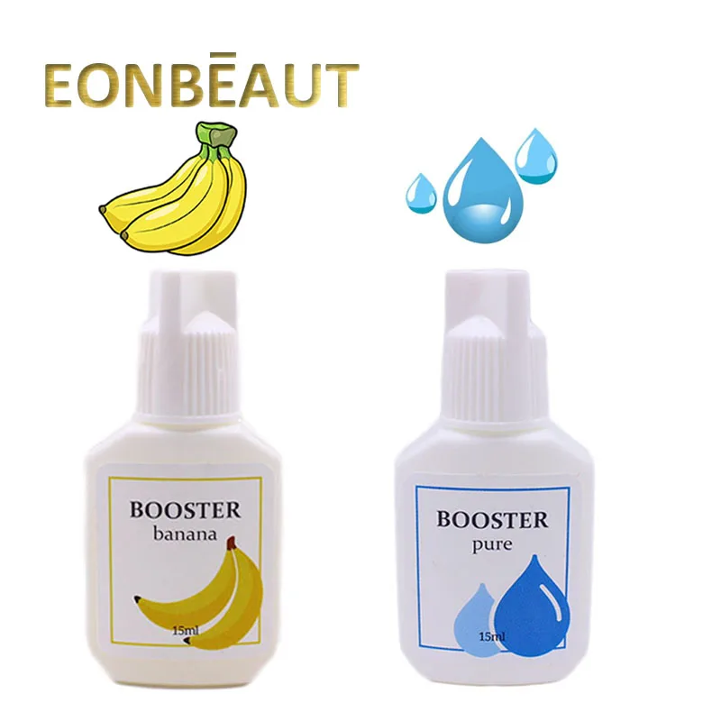 

2 Bottles Primer Clear Glue IB PRE TREATMENT CLEANSER 15ml Banana Pure Booster Korea Original Eyelash Extension Professinal Tool