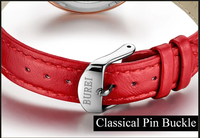 Armbanduhr Damen Wasserdicht BUREI Damenuhr Minimalistisch