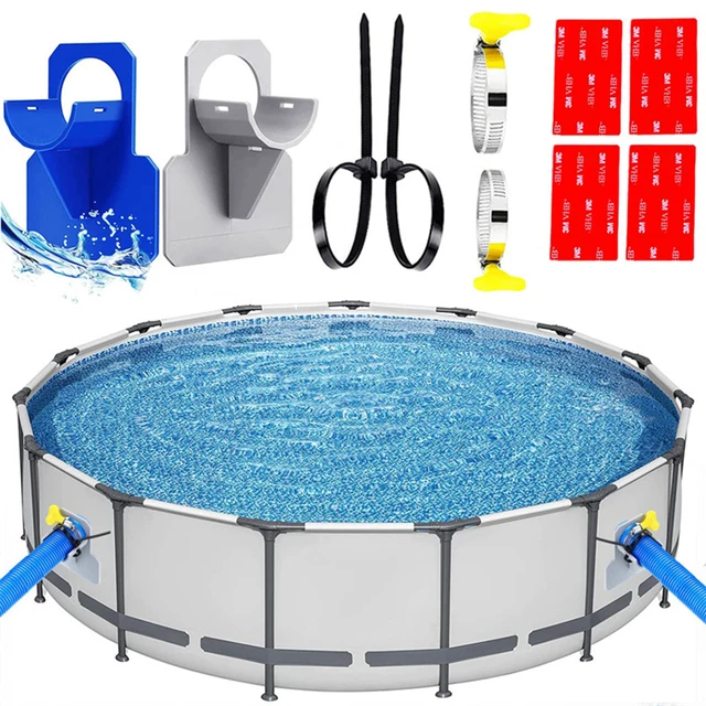 Úszómedence-Cső Tartó 30-38 Mm-Es Csövek Rögzítő Tartókhoz Tartozó Tömlő Kimeneti Tartótartammal Kiegészítőkkel - Image 3