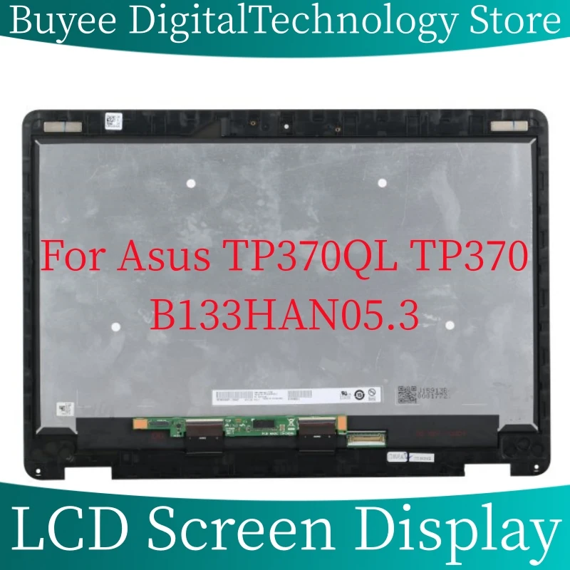 

13.3" For Asus NOVAGO TP370QL TP370 Lcd touch screen display Digitizer assembly B133HAN05.3 FHD 1920*1080 With frame bezel