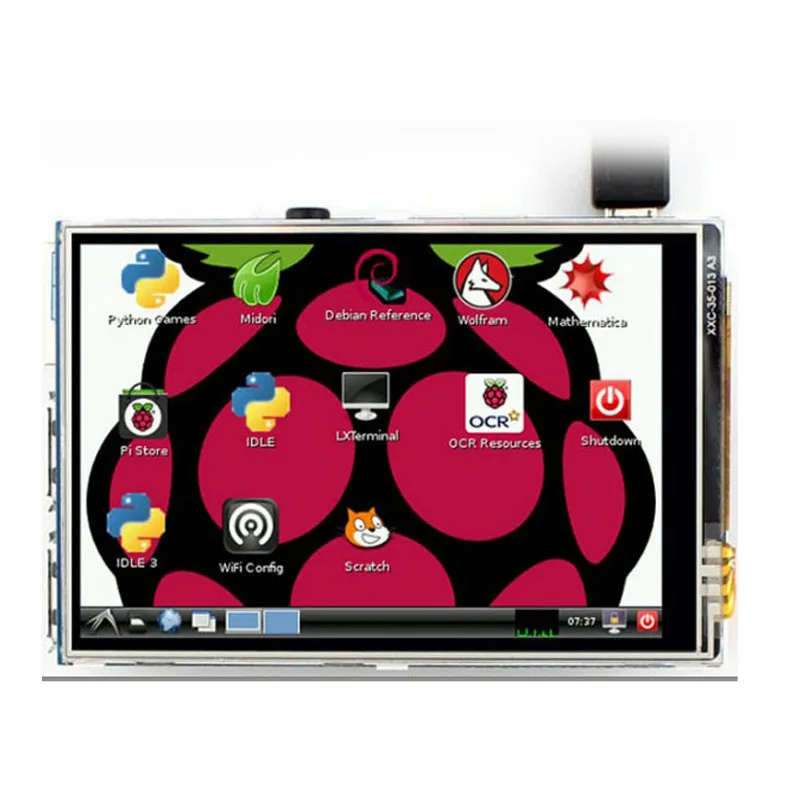 라즈베리 파이 3.5 인치 LCD 디스플레이 화면 저항 터치 스크린, 480 × 320 SPI 드라이버 인터페이스