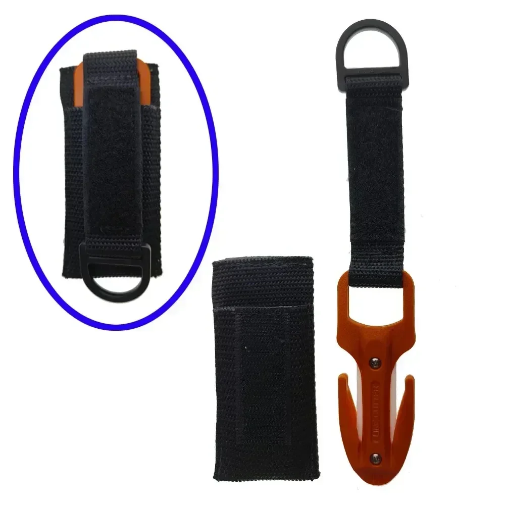 Diving Knife Carbon steel Blade Scuba Diving Cutting Special Knife Line Cutter Underwater Knife Spearfishing Sheath Safety Emergency Holder